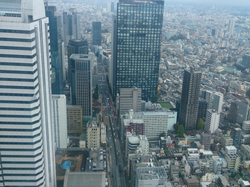 空から見た街並み